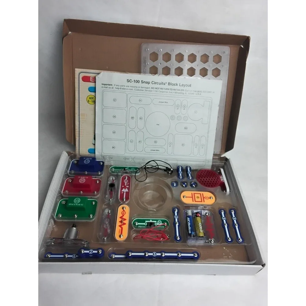 SNAP CIRCUITS JR.   By ELENCO  (Missing fan)  Model SC-100  (2012)